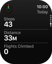 Slide your finger downwards to return to the overview with the coloured rings.