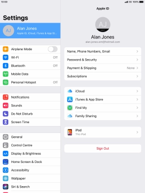 Press the Home key to return to the home screen.