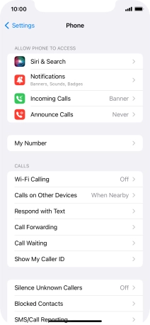 Press Wi-Fi Calling.