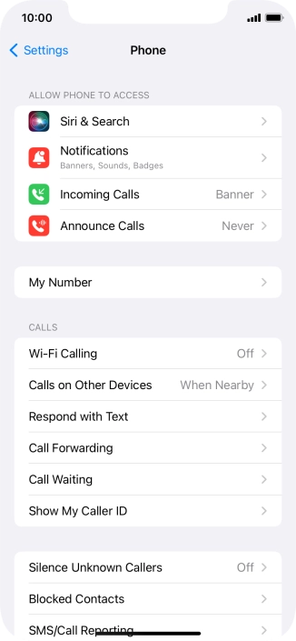 Press Wi-Fi Calling.