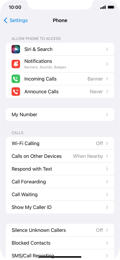 Press Wi-Fi Calling.