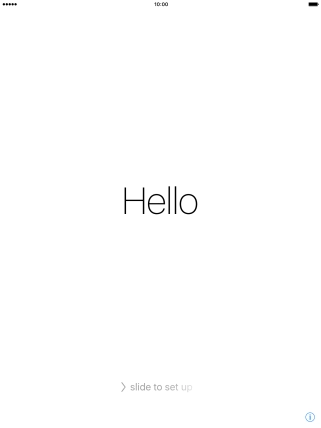 Slide your finger right on the screen. Slide your finger right on the screen.