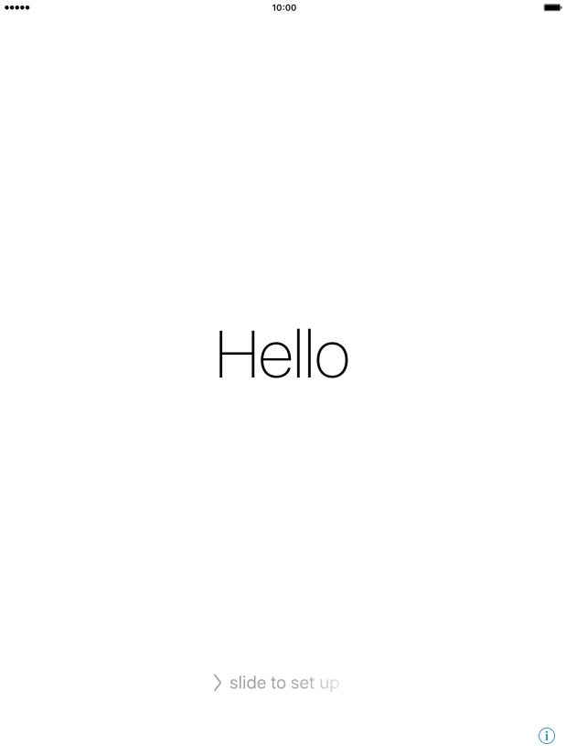 Slide your finger right on the screen. Slide your finger right on the screen.