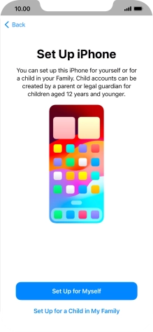 Press Set Up for Myself.