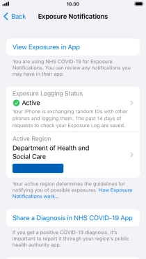 Press Exposure Logging Status.