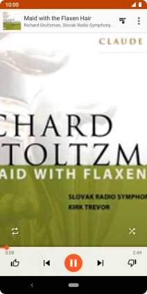 Press arrow right to go to the next audio file.