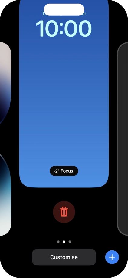 Press the delete icon.