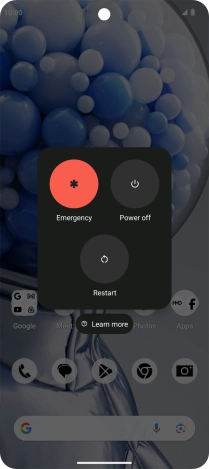 Press Power off. Press Power off.