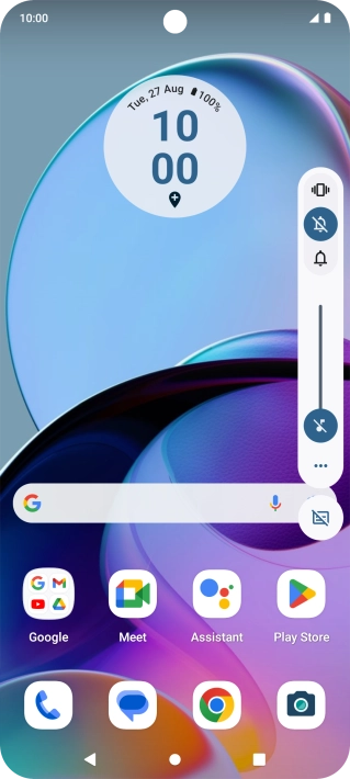 Press the sound icon to turn off silent mode.