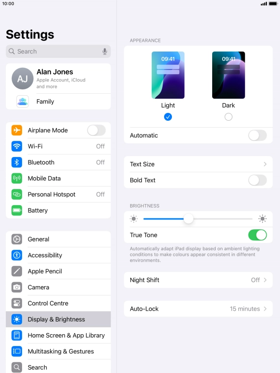 Press Dark. Press Dark.