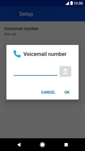 Key in +61414121121 and press OK.