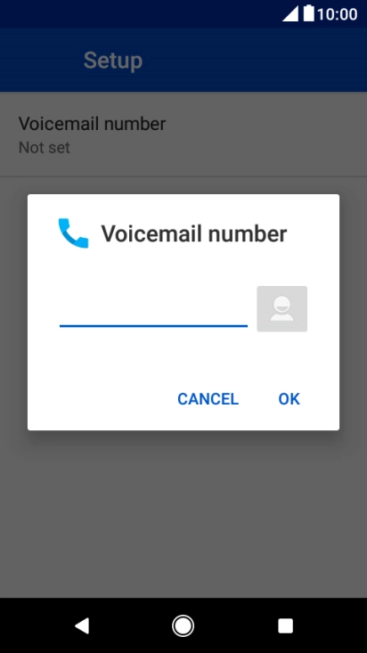 Key in +61414121121 and press OK.