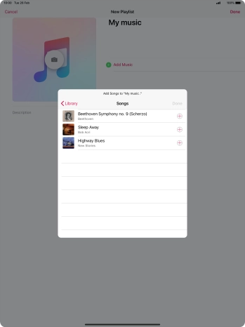 Go to the required category and press the required audio file.