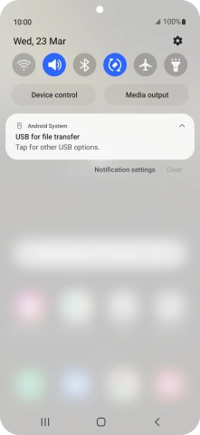 Press Tap for other USB options.. Press Tap for other USB options..