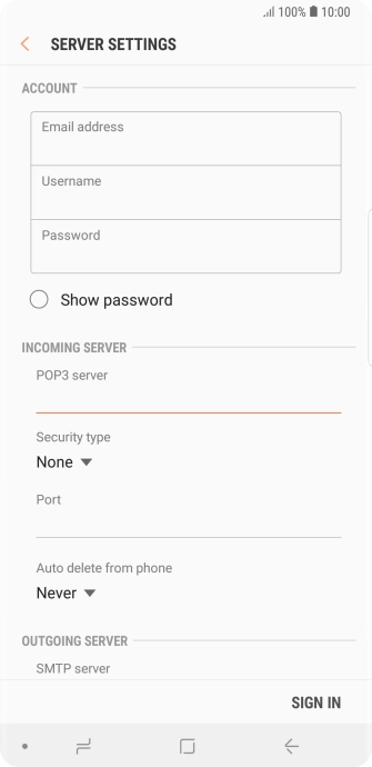 Press the drop down list below 