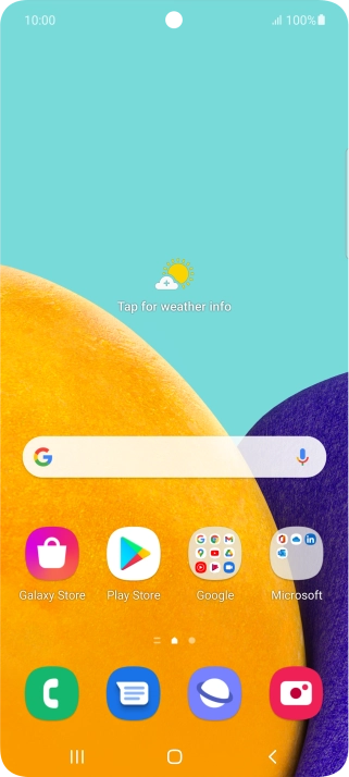 Slide two fingers downwards starting from the top of the screen.