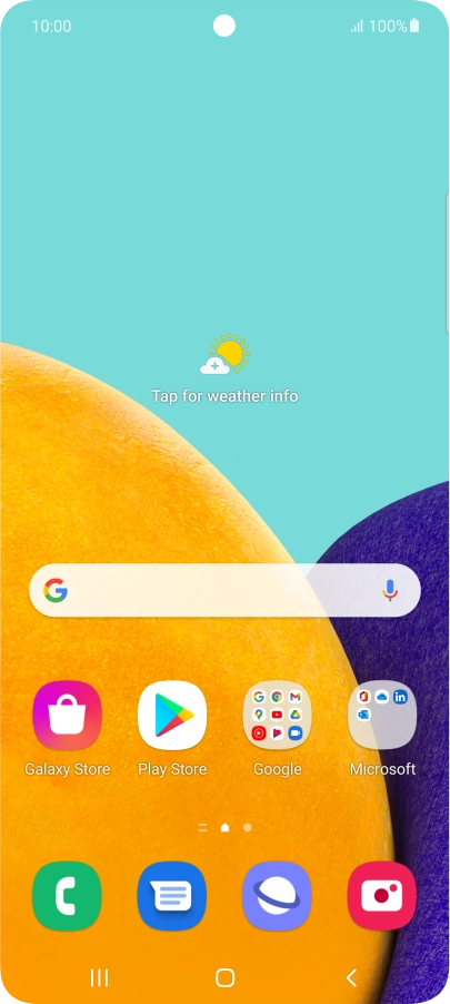 Slide two fingers downwards starting from the top of the screen.