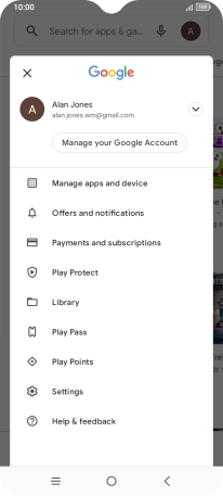 Press Manage apps & device.