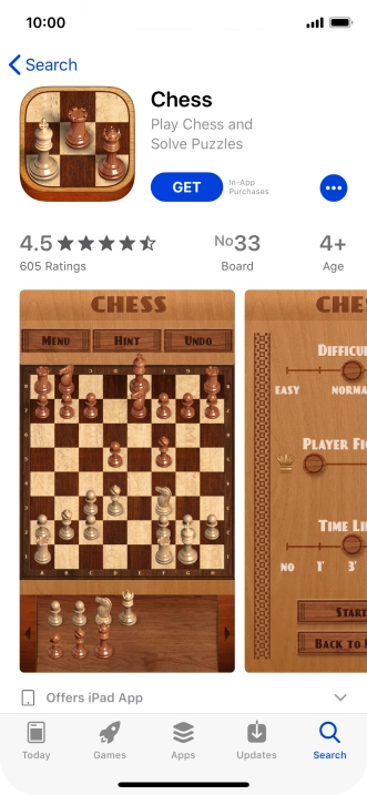 Press GET and follow the instructions on the screen to install the app.