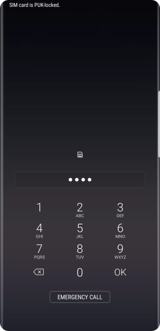 If you're asked to key in your PIN, do so and press OK.