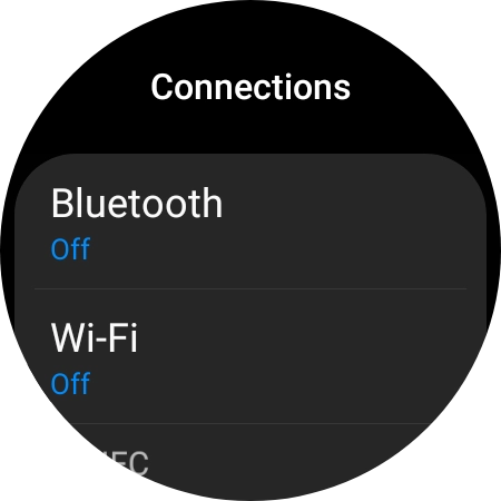 Press Bluetooth. Press Bluetooth.