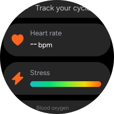 Press Heart rate.