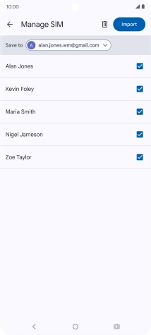 Press the drop down list next to 