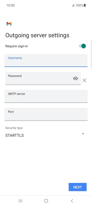 Press the field below 