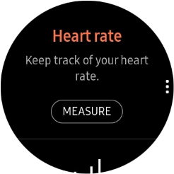 Press MEASURE and wait while the smartwatch measures your heart rate.