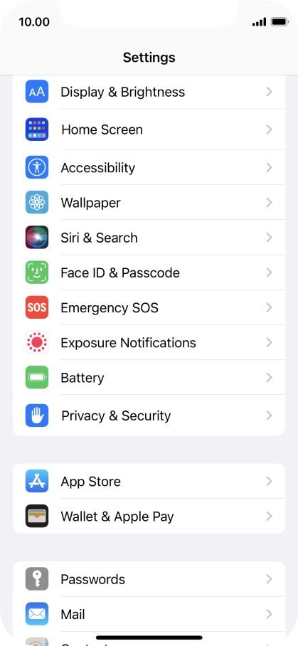 Press Accessibility.