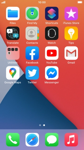 Press and hold the required app.