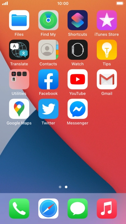 Slide your finger left on the screen to find the App Library.
