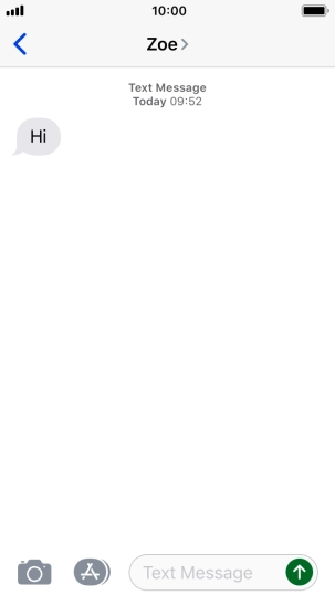 Press the Home key to return to the home screen.