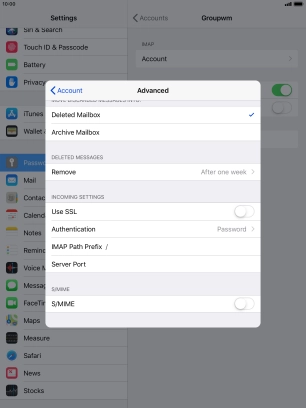 Press Authentication.