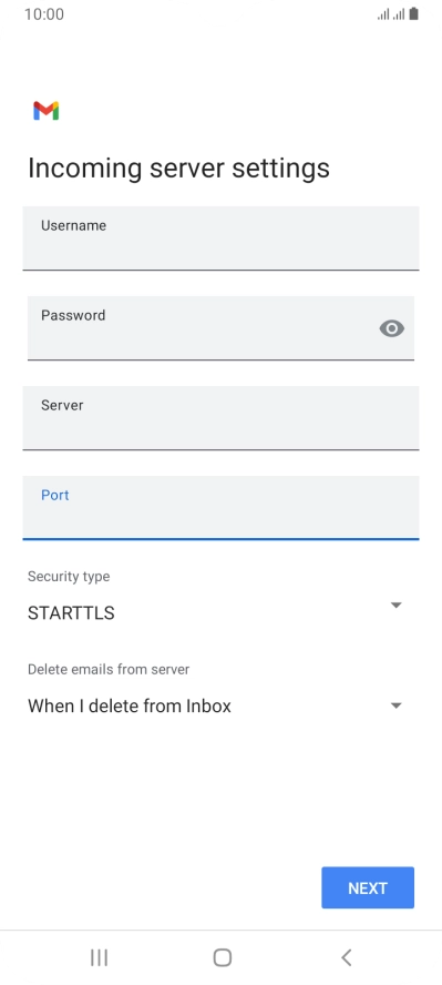 Press the drop down list below 