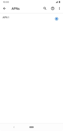 Press the menu icon.