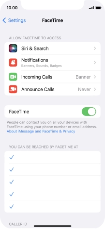 Press the indicator next to Press the indicator next to