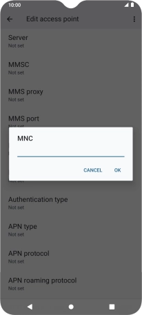 Key in 03 and press OK.