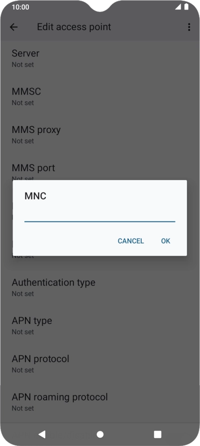 Key in 03 and press OK.