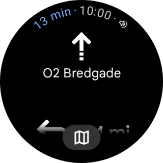 Follow the instructions on the screen to navigate to the selected destination.