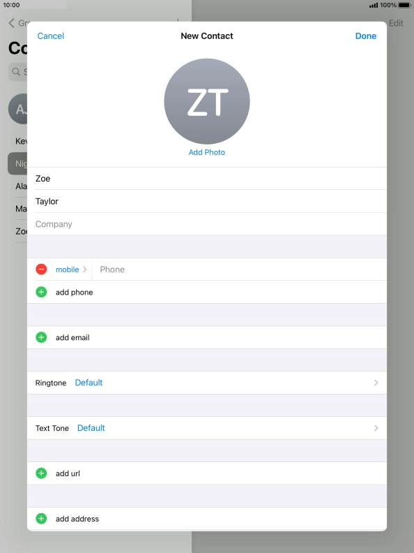 Press Phone and key in the required phone number.