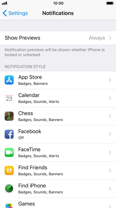Press Show Previews.
