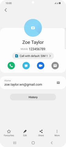 Press the call icon.