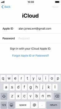 Press the field next to 