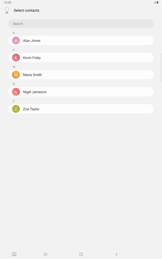 Press the field above 