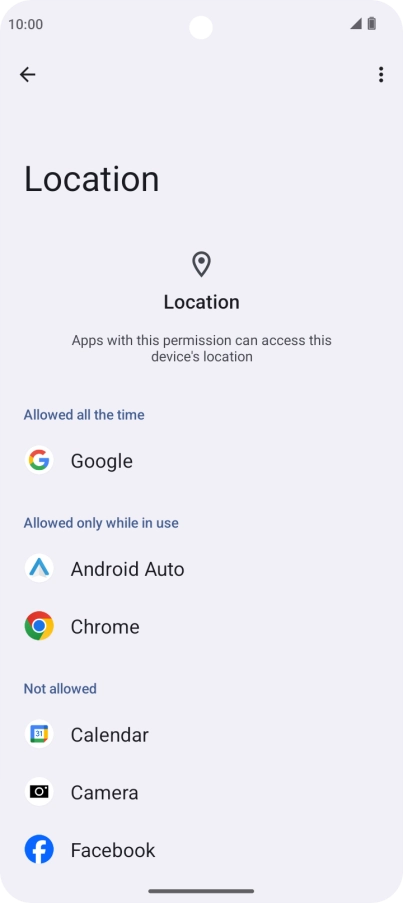 Press the required app. Press the required app.