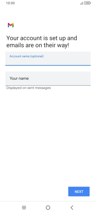 Press Your name and key in the required sender name. Press Your name and key in the required sender name.