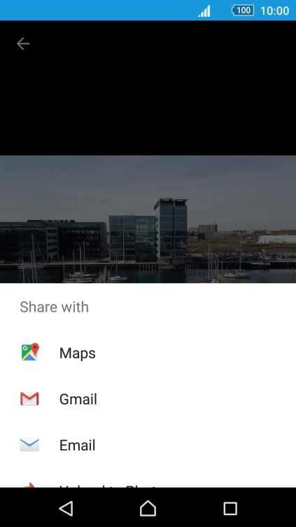 Slide your finger upwards on the screen.