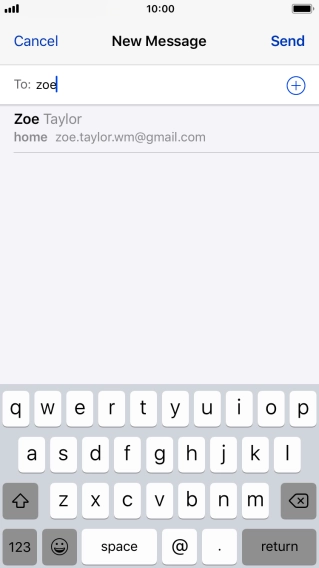 Press the required contact.