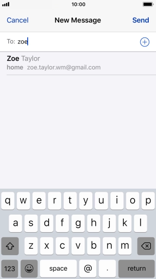 Press the required contact.